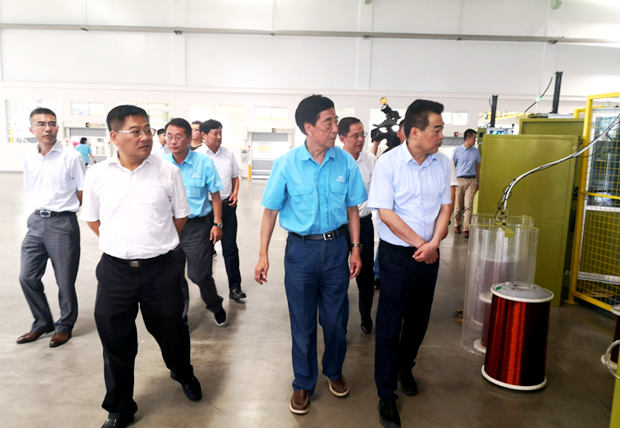 一行深入到皖南電氣車間考察 一行深入到皖南電氣車間考察